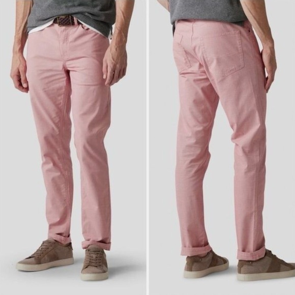 New Rodd & Gunn Straight Fit Jean Pants Coral Red Lived In Washed Sz 30R 32L - Picture 14 of 14